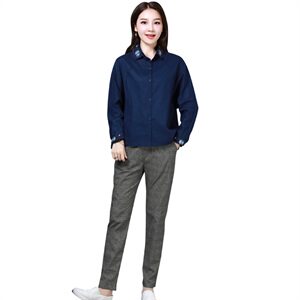 修身百搭优雅休闲长袖套装/套裙2021年夏季潮流简约个性显瘦图片