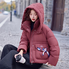 连帽羽绒服女短款2024冬季新款女装白鸭绒气质休闲保暖外套！现货，女装羽绒服，慧尚依恋