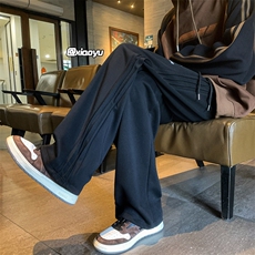 XZ616秋季新款印花卫裤折皱设计感休闲裤TY970M-5XLP45控58，男装休闲裤，星座512A（原616）