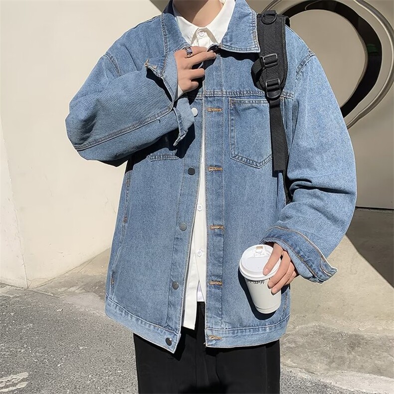 青春流行男春季夹克文艺潮外套QJ12P52图片