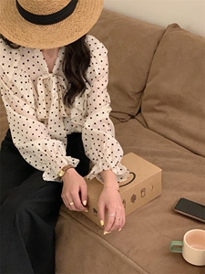 现货，波点上衣图片