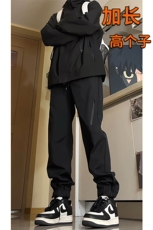 加长版高个子冲锋裤男防风防水魔术贴登山运动裤子KZ018P50加绒60，男装休闲裤，电商B312