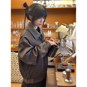 现货得物二开百搭简约经典高级休闲百搭潮夹克外套男JK1296-P78
