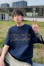 量大优供视频230g重磅纯棉短袖T恤男NT230-特P19控38，男装T恤，电商B367