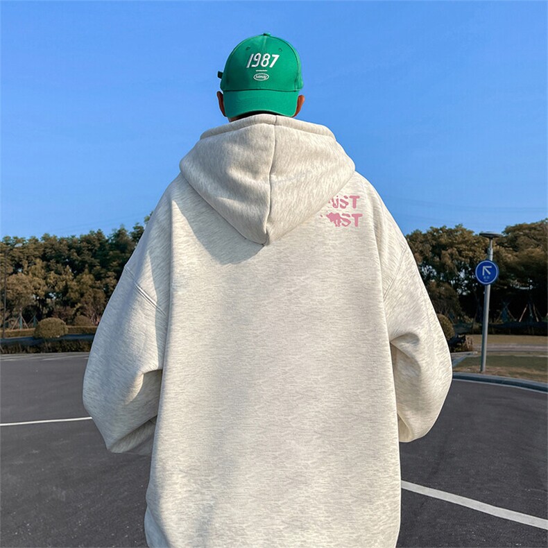 抖音得物供货可提供视频春装重磅美式宽松连帽卫衣DL2401,男装卫衣,电商A486-1