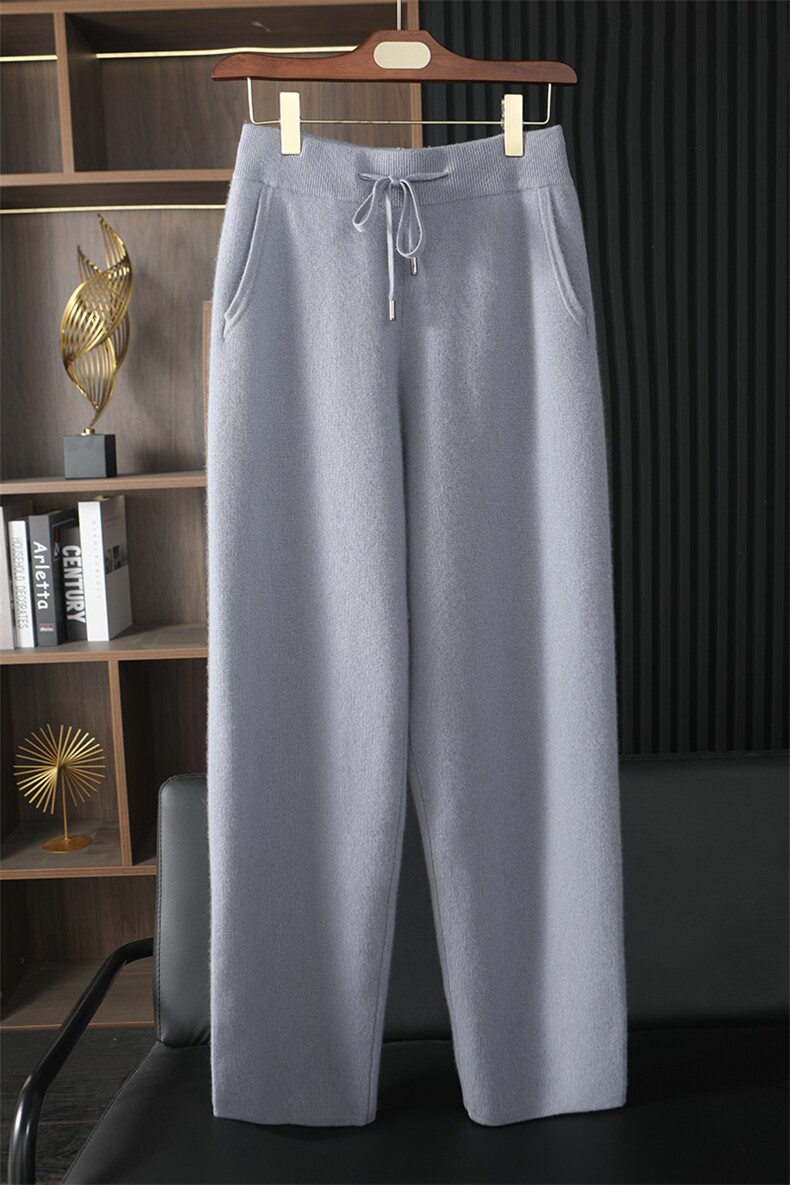 1325-7针加厚阔腿裤4色山羊绒时尚都市,男装休闲裤,台绒羊绒
