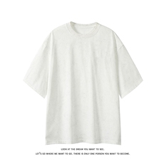 美式重磅做旧短袖t恤夏季圆领宽松半袖情侣上衣T3646-特价P26，男装T恤，电商A007