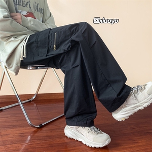 XZ616 秋季新款工装裤拉链口袋直筒休闲裤 TY932 P65控78图片