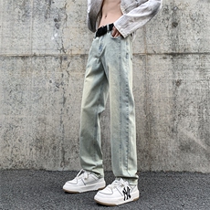 美式高街ins直筒重工艺水洗牛仔裤货号K2303P50，男装牛仔裤，电商A063