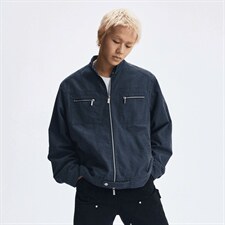 26春装高品质老钱风立领夹克外套男女美式潮牌拉链工装风宽松上衣，男装夹克，电商A486