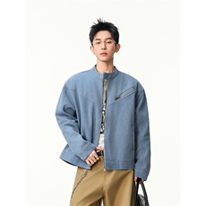 水洗牛仔外套男款春美式痞帅上衣服宽松休闲工装夹克JK1323-P98，男装工装外套，星座1103-3