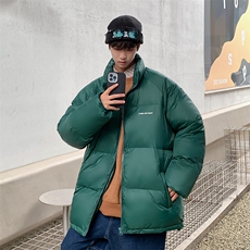 冬季立领羽绒服男加厚宽松男士羽绒衣外套潮印花A266-YR01-特P80，男装羽绒服，电商A266