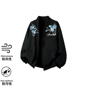 1506/QSS8780/P63美式飞行员潮牌情侣字母夹克外套图片