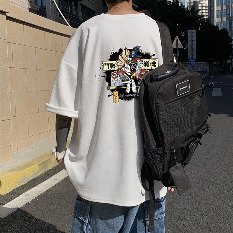 Q11016-P30 春夏季七分袖t恤男大码五分袖男短袖中袖图片