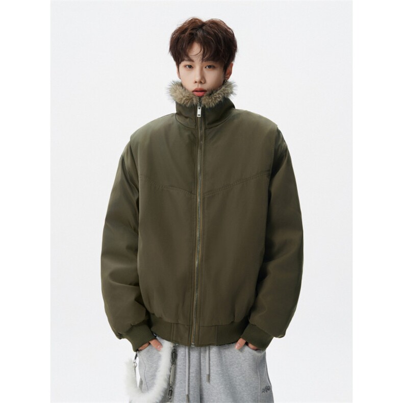 1506-1/MS60261/P90潮牌冬季座山雕加厚立领棉服男美式复古情侣,男装棉衣,星座1506-1