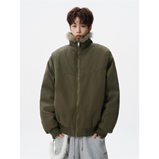 1506-1/MS60261/P90潮牌冬季座山雕加厚立领棉服男美式复古情侣，男装棉衣，星座1506-1