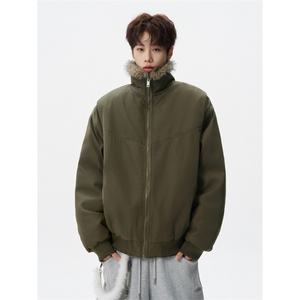 1506-1/MS60261/P90潮牌冬季座山雕加厚立领棉服男美式复古情侣图片