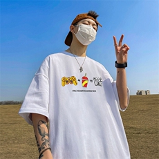 可设48小时发货支持抖音得物来样二开230克重磅美式短袖t恤MT349，男装T恤，电商A486