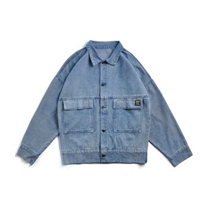 牛仔外套男ins潮流宽松痞帅上衣服夹克新款韩版帅气褂子K522-p60,男装工装外套,星座1008-2