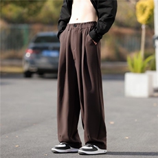 休闲西裤男士韩版潮流垂感阔腿2025春季ins新款长裤K6109-P39，男装西裤，星座412-3