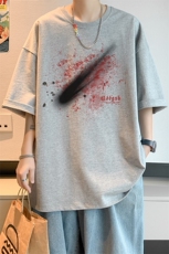 已注册/夏季内景纯棉复古休闲短袖T恤男青年宽松体恤潮DT9656/P25，男装T恤，电商B316