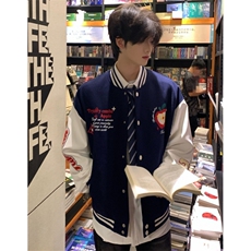 棒球服外套男春季新款运动美式保暖上衣宽松休闲开衫夹克J9003，男装夹克，星座1116A（原606A-3）