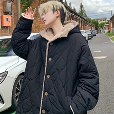座山雕羊羔绒加厚棉服男士棉衣御寒保暖棉袄外套M6007P120控158，男装棉衣，电商A157