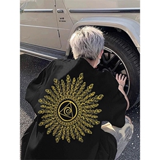 网图现货刺绣光明之眼短袖t恤印花版A474-P25刺绣版A438-P35，男装T恤，星座1505