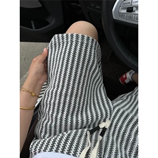 cleanfit小香风条纹运动短裤男夏季潮牌薄款凉感宽松休闲五分裤子，男装牛仔裤，星座1008