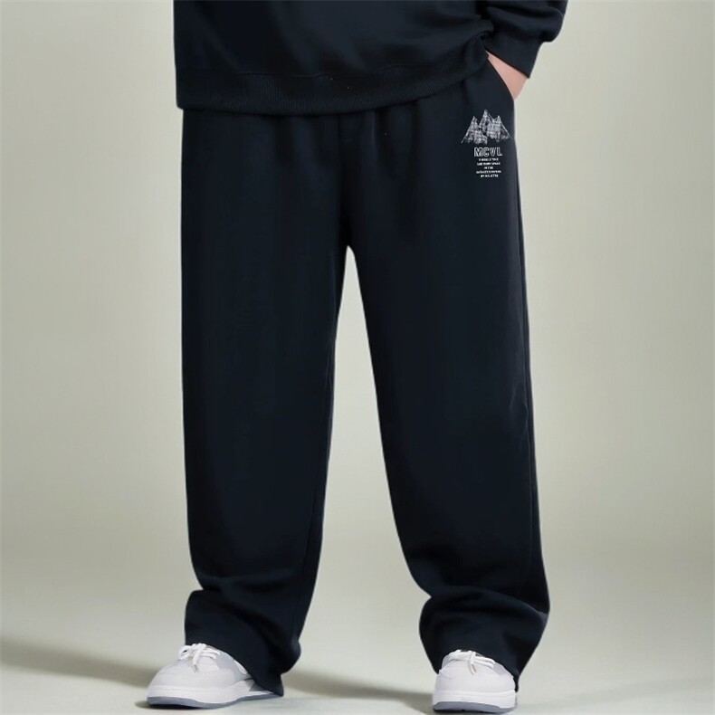 1506-1/XL-AW1291/P44超大码加绒运动裤冬季保暖胖子专属直筒长裤,男装棉衣,星座1506-1