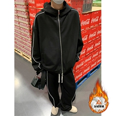 加绒加厚运动服套装W4683JR（加绒）特P60/K8666JR（加绒）特P45，男装休闲套装，电商A007