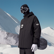冬款户外连帽滑雪服男女同款防水防风防寒保暖中性风外套M35-P125，男装棉衣，电商A001
