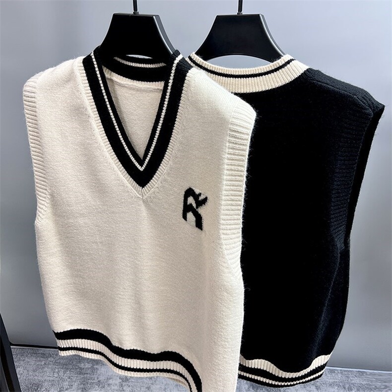 网图M092-P48v领毛衣马甲男宽松针织背心套头无袖外套学院风潮,男装背心/马甲,电商D310B