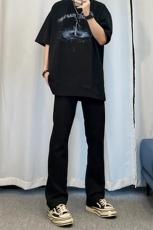 纯色cleanfit冰丝裤子马吉拉那不勒斯西裤高级感痞帅微喇西装裤，男装休闲裤，星座310A-4