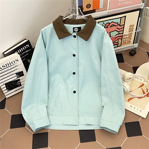 BK030-P85 2025年夹克男潮牌棒球服美式复古宽松全棉飞行员外套图片