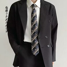 dk制服男新款2025秋冬时尚白色双排扣西服韩版纯色青少年西装外套，男装西服套装，星座813-2
