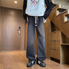 牛仔裤男士宽松直筒潮流韩版休闲时尚百搭拖地裤NZ006/P48，男装牛仔裤，星座506
