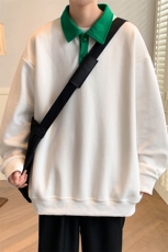 2023春装新品学生百搭纯色衬衫潮拼接卫衣男女WY3672-P65控价88，男装卫衣，电商A441-1