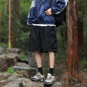 日系工装短裤男士夏季直筒运动休闲五分裤子 KX30图片