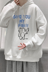 连帽卫衣男大码胖子帽衫大号运动服WY2411-P35图片