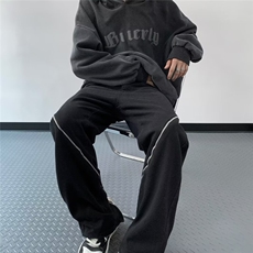 美式牛仔裤男款秋季水洗做旧黄泥染长裤潮N8162P45，男装牛仔裤，星座1116-2