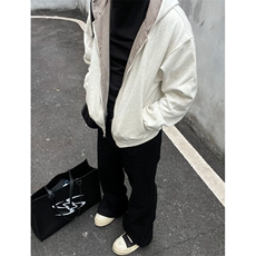 美式双面穿格子连帽外套男冬季棒球服夹克上衣拉链卫衣WB433X-P70，男装夹克，星座412-3