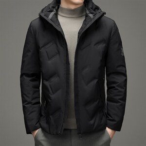 棉衣男士外套秋冬短款厚款棉袄冬装连帽羽绒棉服SNNYR20702-P195，男装羽绒服，电商B212（原钱塘6029）