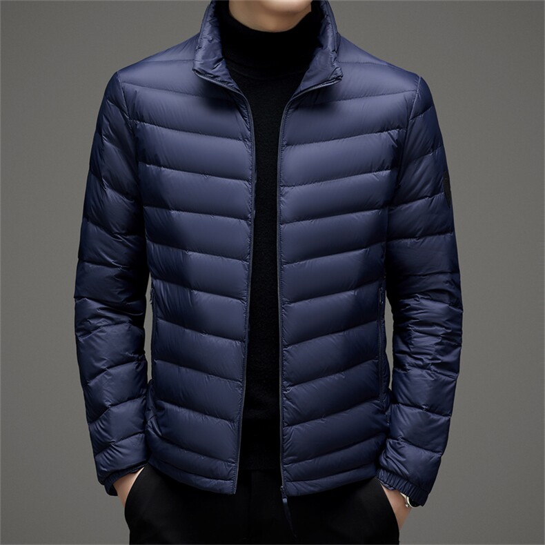 BA52217钱塘2020-2新款休闲简约冬季厚款中年男士羽绒服外套P90图片