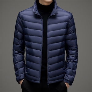 BA52217钱塘2020-2新款休闲简约冬季厚款中年男士羽绒服外套P90图片