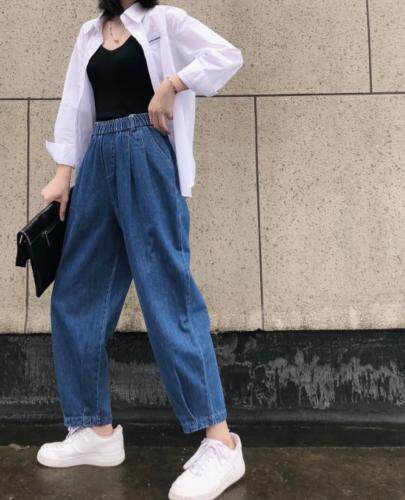 早秋折裤脚牛仔裤，女装牛仔裤，1+1 MAIN ROAD