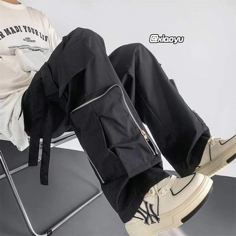 Z616秋季新款防水工装冲锋裤拉链设计感口袋长裤TY937P65控78,男装休闲裤,星座512A（原616）