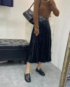 2020丝绒半裙，女装半身裙，曼希野
