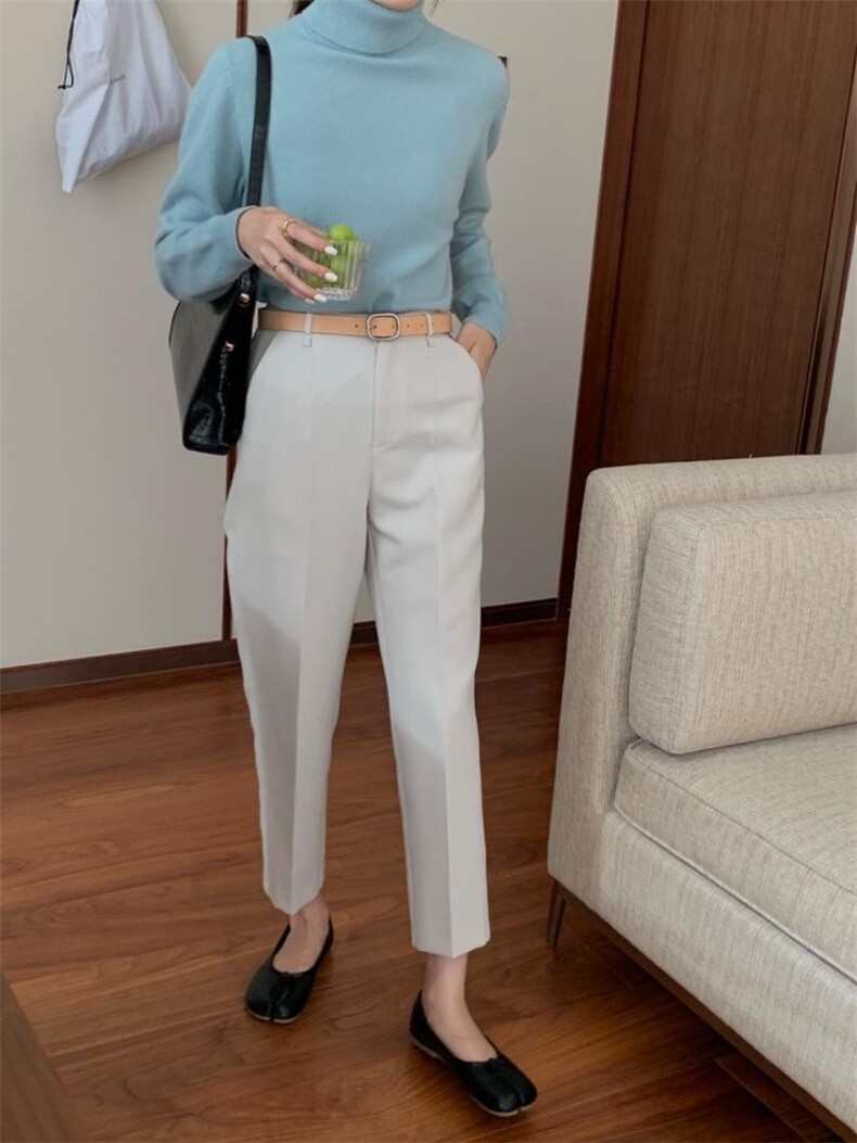 〖现货〗秋冬新款韩版加厚昵料抗皱裤子，其它，炽元素