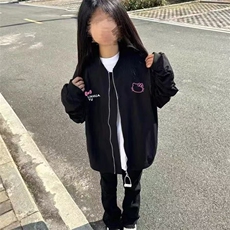 1506-1/JSS8531/P63复古宽松上衣外套美式高街棒球印花拉链夹克，男装夹克，星座1506-1